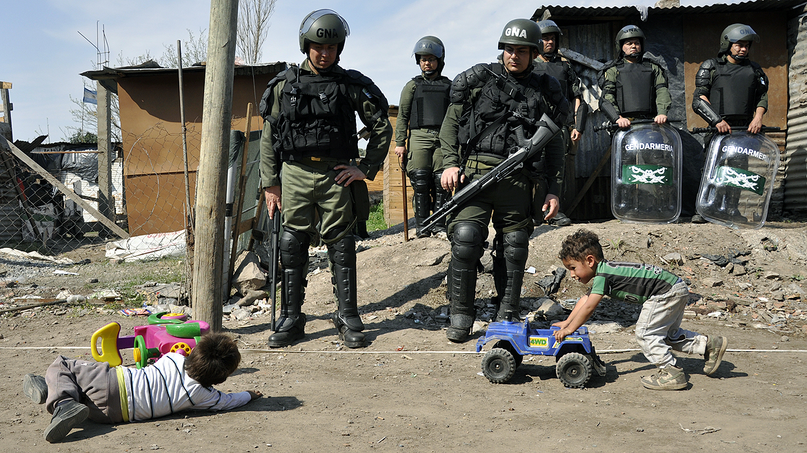Niños y seguridad militarizada